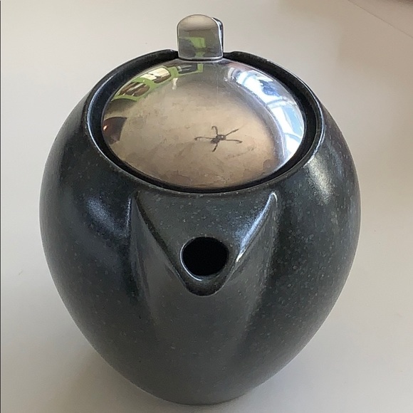 Vintage Bee House Teapot Grey speckled mint - Picture 1 of 4